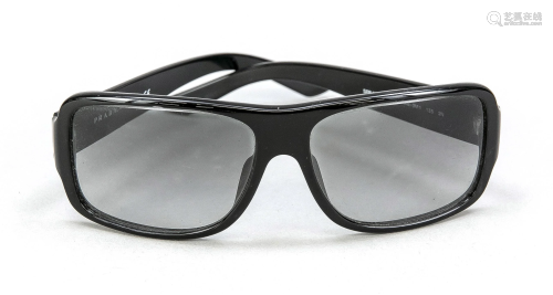 Prada, sunglasses, black plast