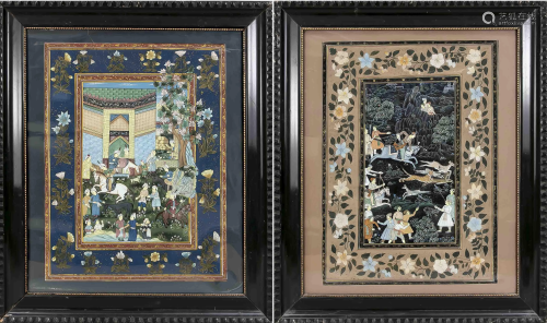 2 paintings, India, 19th/20th