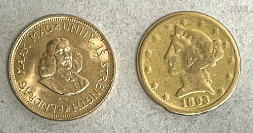 2 gold coins