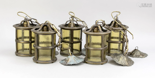 5 small ceiling lanterns, late