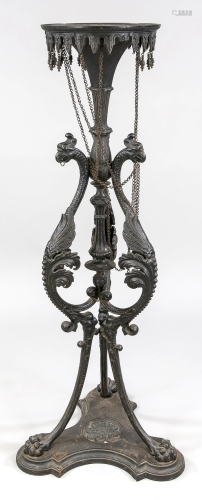 Large cast iron flower stand,