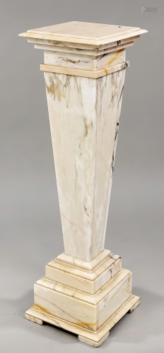 Flower column, 20th c., marble