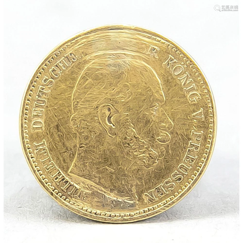 5 Mark gold coin Prussia, 19th