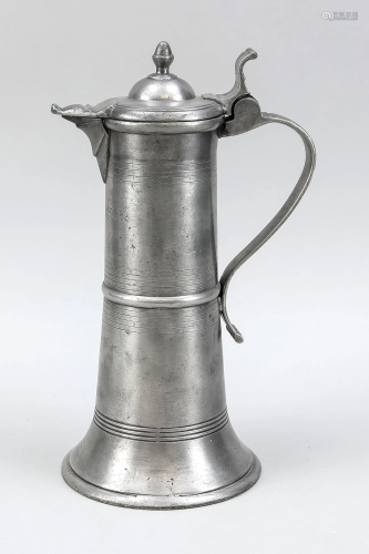 Pewter spout, slightly conical