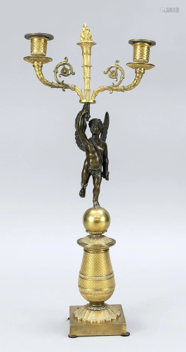Empire figural candelabra, Fra