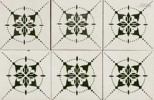 35 tiles, end of 19th c., repe
