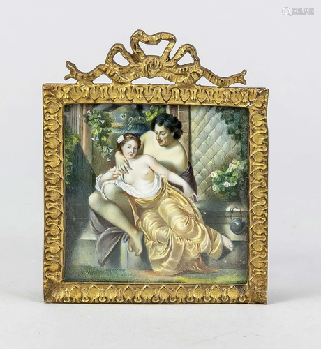 Erotic miniature, 19th century