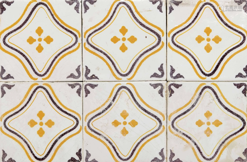 50 tiles, Netherlands, 19th c.