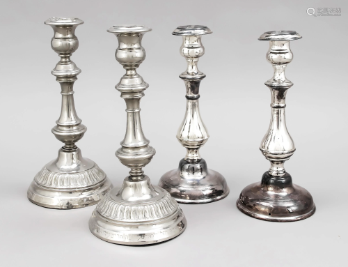 2 pairs of candlesticks, 20th
