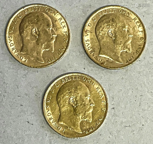 3 gold coins Great Britain, 1