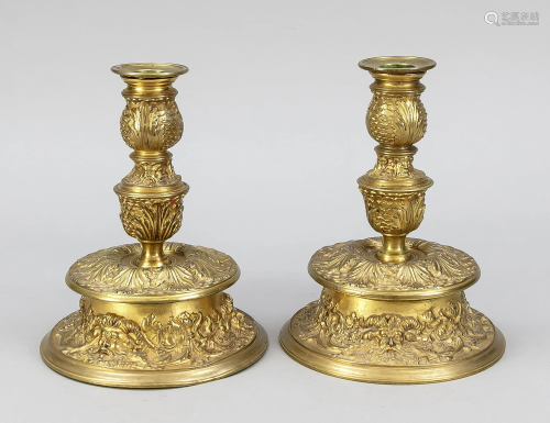 Pair of Renaissance style cand