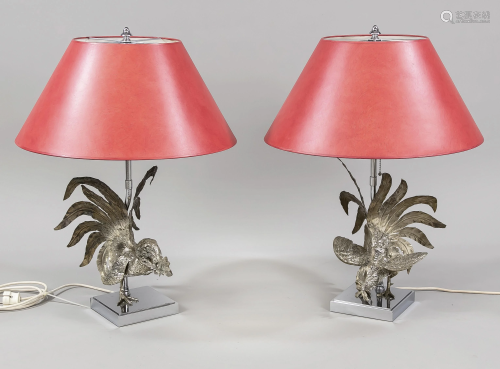 Pair of lamp feet in the shape