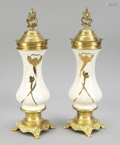 Pair of ornamental vases, 19th