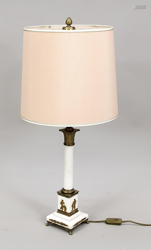 Empire style lamp, 19th c., wh