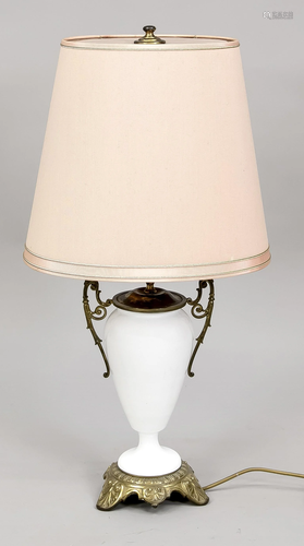 Lamp with vase base, late 19th