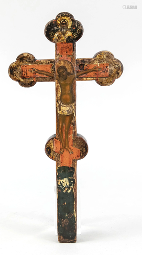 Wooden cross, probably Russia,