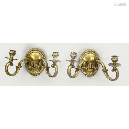 Pair of sconces, late 19th cen