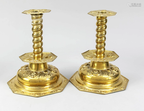 Pair of candlesticks, early 19