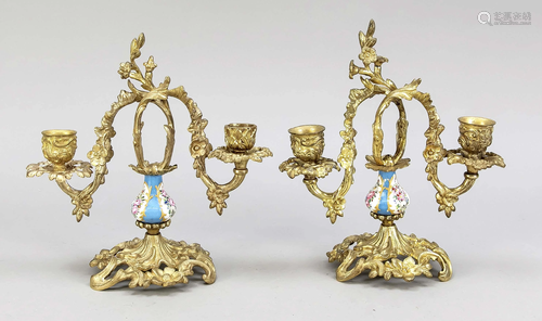 Pair of candlesticks, late 19t