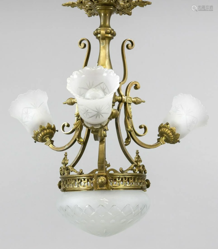 Hanging lamp, late 19th c., or