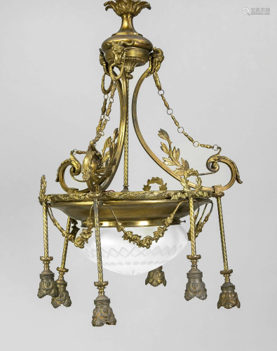 Ceiling lamp, late 19th c., br
