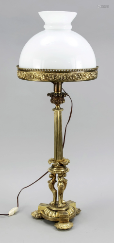 Lamp, late 19th century, bronz