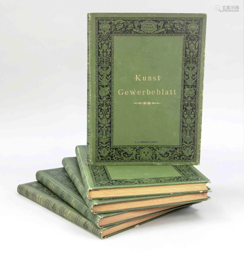 Kunstgewerbeblatt, 5 vols., Le