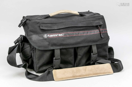 Tamrac, camera bag, black fabr
