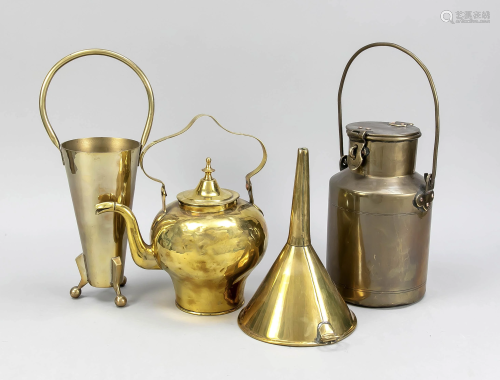 4 parts brass, 19th/20th c., 1