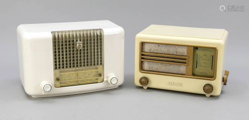 2 Radios, mid-20th century, 1
