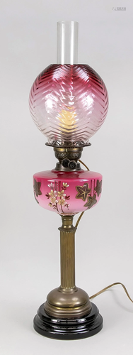 Petroleum lamp, late 19th c.,