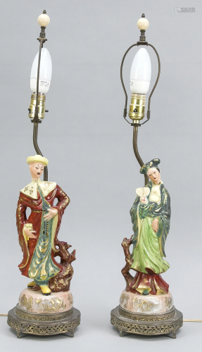 Pair of table lamp 1st h. 20th