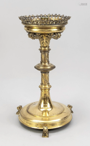 Candlestick, 19th century, bro