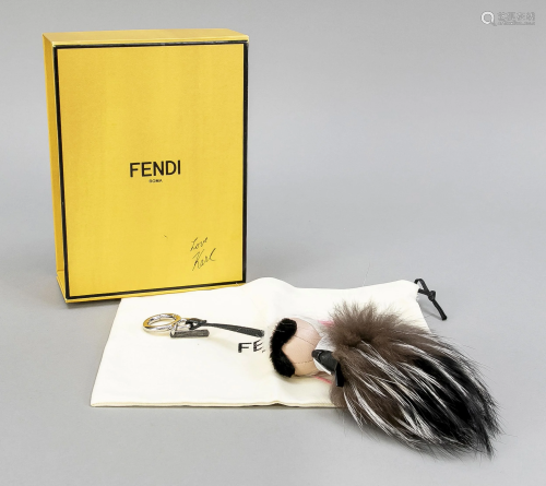 Fendi, Rare Pink and Silver Fu
