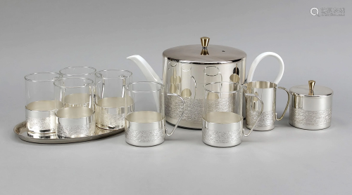 Tea set for 6 persons, 20th c.