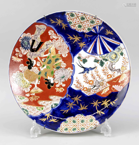 Large Imari plate, Japan, 19