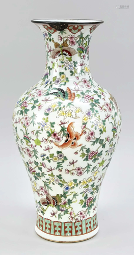 Famille rose vase, China, 19