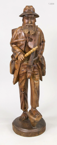 Wooden figure around 1900, c