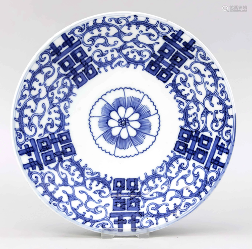 Plate with lucky symbols, Ch