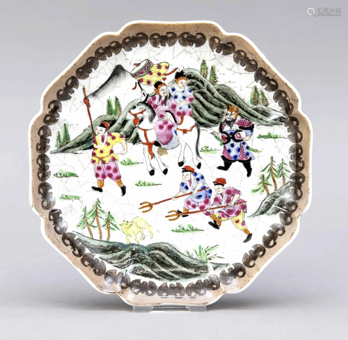 Famille Rose plate, China, 1