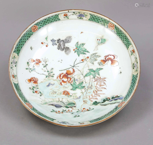 Large Famille Verte plate, C