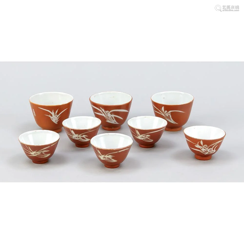 8 liquor cups, China, 2nd ha