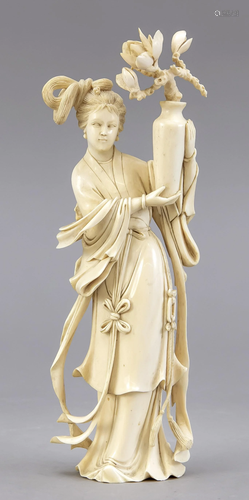 Courtesan with vase, China,