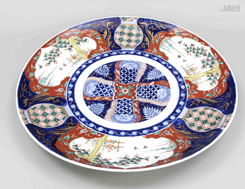 Large Imari plate, Japan, 18