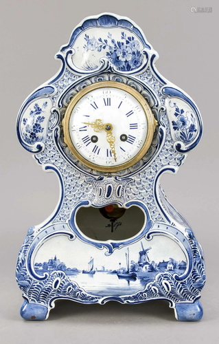 Ceramic table clock, 2nd hal