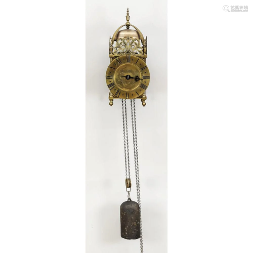 Lantern clock, 20th c., soli