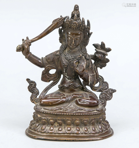 Manjushri, Tibet, 19th centu