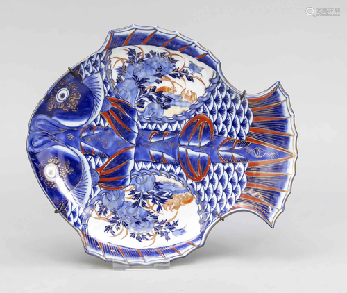 Imari fish-shaped bowl, Japa