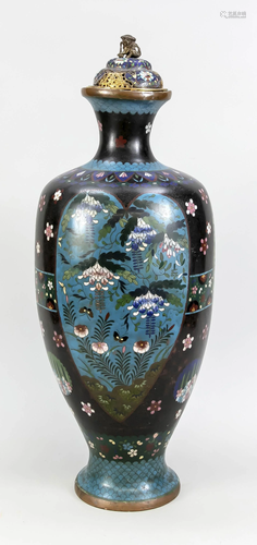 CloisonnÃ© vase, Japan, end o