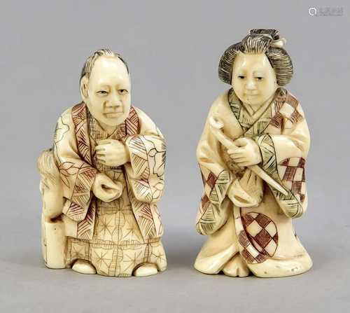 2 Netsuke, Japan, late 19th